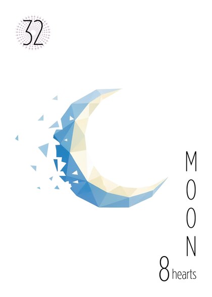 The Moon card from the Lyla Lenormand deck