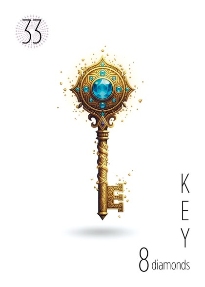 The Key card from the Lyla Lenormand deck